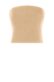 Herskind |  Bustier top with zipper Cosima | beige  | Picture 1