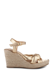  Leather wedges Melissa | gold