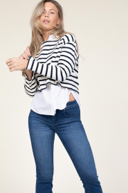 Co'Couture |  Striped sweater Classic | natural  | Picture 7