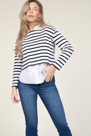 Co'Couture |  Striped sweater Classic | natural  | Picture 4