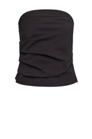 Co'Couture |  Cotton bandeau top Lilly | black   | Picture 1
