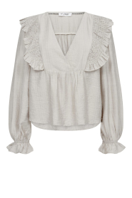 Co'Couture |  Top with ruffles Angus | natural  | Picture 1