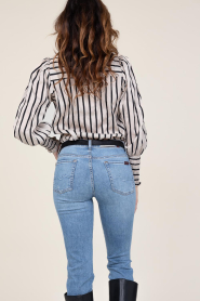 Co'Couture |  Striped blouse Sadie | natural  | Picture 8