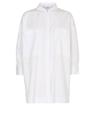 Co'Couture |  Cotton blouse with pockets Cotton | white