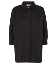 Co'Couture |  Cotton blouse with pockets Cotton | black