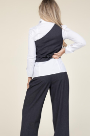 Co'Couture |  One-shoulder waistcoat Vida | grey  | Picture 8