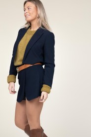 Co'Couture |  Cropped blazer Vola | blue  | Picture 7