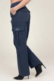 Co'Couture |  Cotton cargo pants Jenkins | blue  | Picture 7