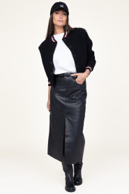 Co'Couture |  Leather skirt Phoebe | black  | Picture 4