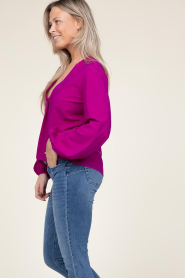 D-ETOILES CASIOPE |  Travelwear top with v-neck Arudy | pink   | Picture 6