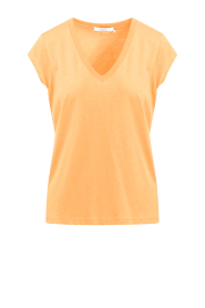 CC Heart | T-shirt met V-hals Vera | oranje