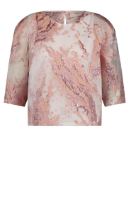 Freebird |  Top with print Boa | pink  | Picture 1