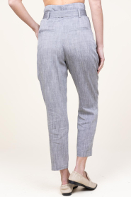 IRO |  Paperbag pants in linen blend Zinah | grey  | Picture 7