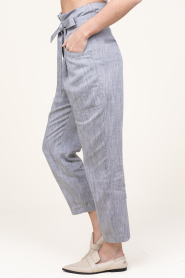IRO |  Paperbag pants in linen blend Zinah | grey  | Picture 6