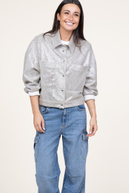 IRO |  Oversized metallic jacket Suzel | metallic  | Picture 6