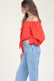 ba&sh |  Off-shoulder top Talena | red  | Picture 6