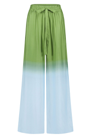 Ibana | Tie-dye broek Palmtri | groen  | Afbeelding 1