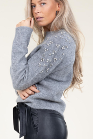 Second Female |  Knitted sweater Sparkling | grey  | Picture 8