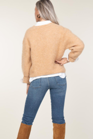 American Vintage |  Soft wool mix sweater East | camel  | Picture 8