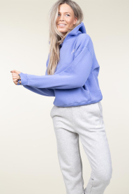 American Vintage | Zachte fleece hoodie Izubird | paars  | Afbeelding 4