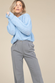 American Vintage |  Soft wool mix sweater Zolly | blue  | Picture 5