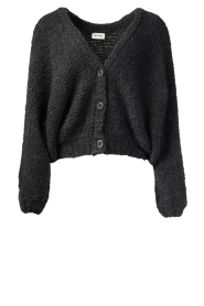 American Vintage |  Soft wool mix cardigan Zolly | black  | Picture 1