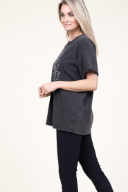 Co'Couture | Oversized logo t-shirt Outline | zwart  | Afbeelding 7