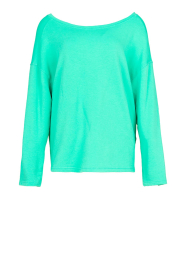 American Vintage | Zachte oversized sweater Hapylife | groen  | Afbeelding 1