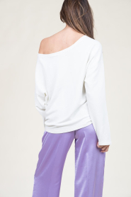 American Vintage :  Soft oversized sweater Hapylife | white - img7