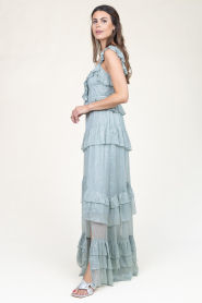 Ibana | Maxi-jurk met lurex Danessa | blauw  | Afbeelding 5