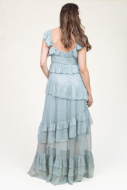 Ibana | Maxi-jurk met lurex Danessa | blauw  | Afbeelding 6