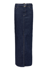 Liu Jo |  Denim maxi skirt with belt Fabia | blue | Picture 1