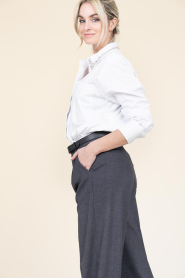 Copenhagen Muse |  Shirt with rhinestone collar Spika | white   | Picture 7