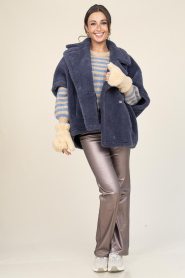 Lollys Laundry :  Striped sweater Bina | beige - img3