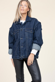 Lois Jeans |  Oversized denim jacket Eliana | blue  | Picture 7