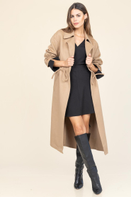 Dante6 |  Crêpe mini dress Malone | black | Picture 3