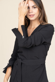 Dante6 |  Crêpe mini dress Malone | black | Picture 8