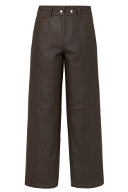 STUDIO AR |  Vintage non-stretch straight leg Kaia | dark brown | Picture 1