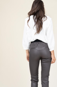 Co'Couture |  Top with ruffles Sueda | white | Picture 7