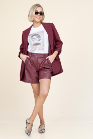 Elite Paris |  Cropped T-shirt Laurant | white  | Picture 3