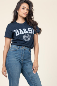 ba&sh |  T-shirt with logo Ioni | blue | Picture 4