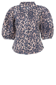 Janice |  Blouse with leopard print Lars | animal print
