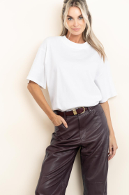 Herskind :  Oversized T-shirt Larson | white - img2