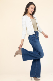 Herskind |  Tricot stretch top Jenny | green  | Picture 3