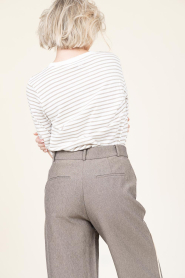 CC Heart |  Striped T-shirt Silla | beige  | Picture 5