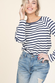 Lollys Laundry |  Striped T-shirt Liva | white  | Picture 2