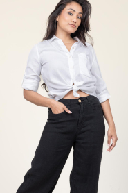 BLLMR |  Lyocell blouse Bodi | white | Picture 4
