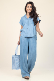 BLLMR |  Lyocell denim pants Stella | blue | Picture 4