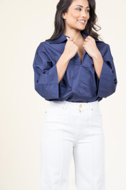 Devotion |  Poplin top Courage | blue  | Picture 5