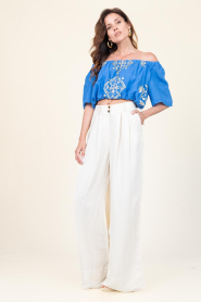 Devotion | Linnenmix pantalon Noble | naturel  | Afbeelding 5